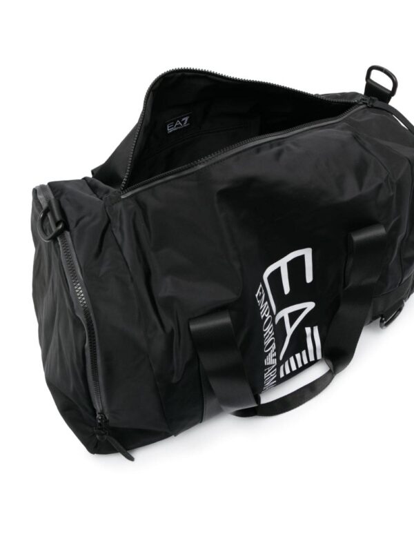 Ea7 Emporio Armani logo-print zipped holdall