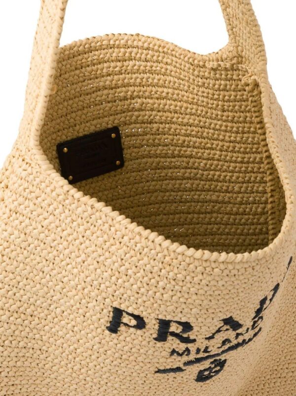 19778199_44227889_1000.jpg Prada logo-embroidered raffia tote bag
