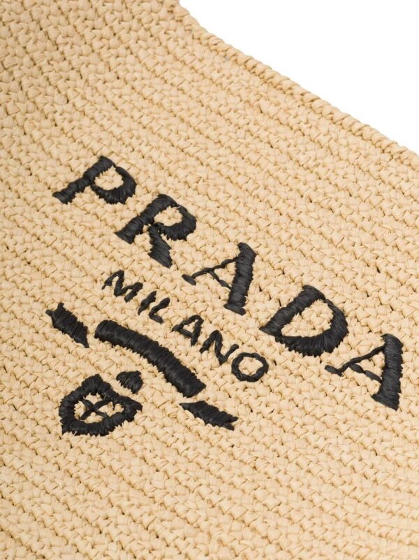 19778199_44227894_1000.jpg Prada logo-embroidered raffia tote bag