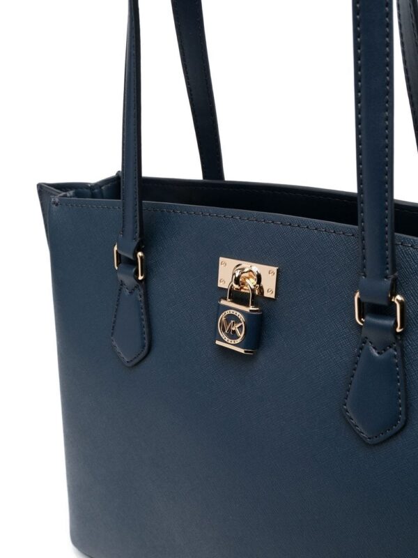 Michael Kors padlock-detail leather tote bag