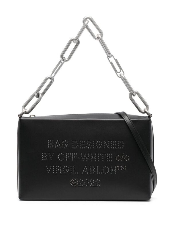 19785590_44348194_1000.jpg Off-White logo-studded shoulder bag