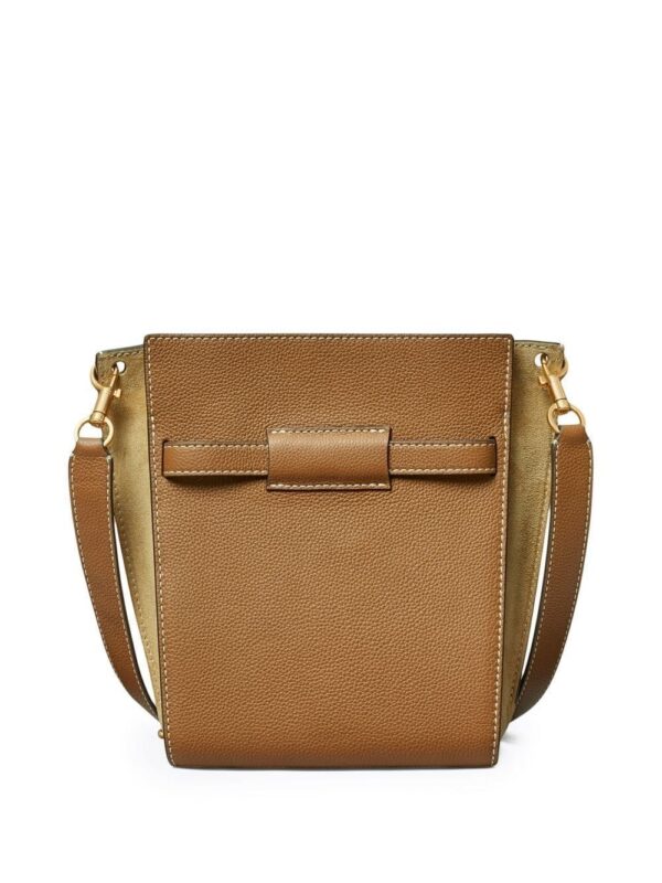 Tory Burch Lee Radziwill pebbled bucket bag