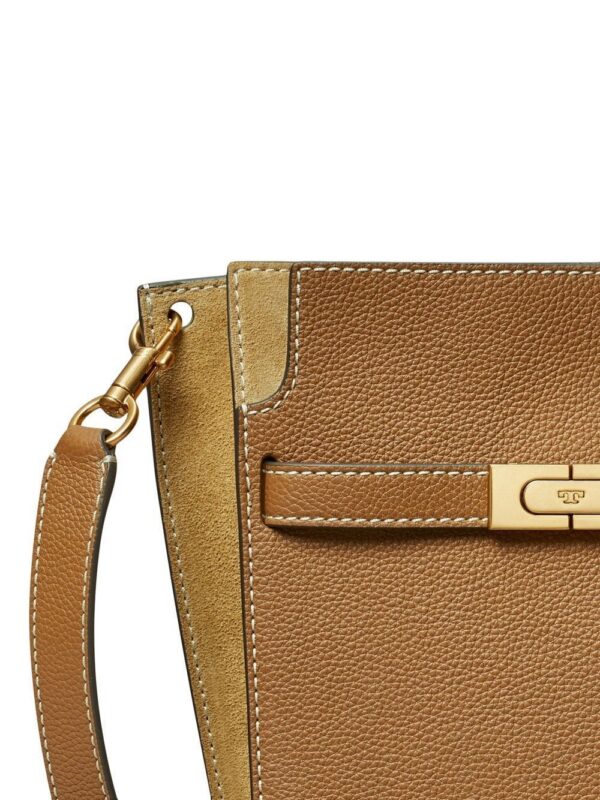 Tory Burch Lee Radziwill pebbled bucket bag