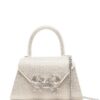 Self-Portrait  bow-detail crystal-embellished tote bag