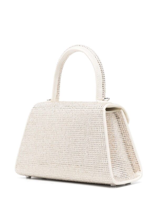 Self-Portrait  bow-detail crystal-embellished tote bag