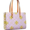 Tory Burch T Monogram embossed tote