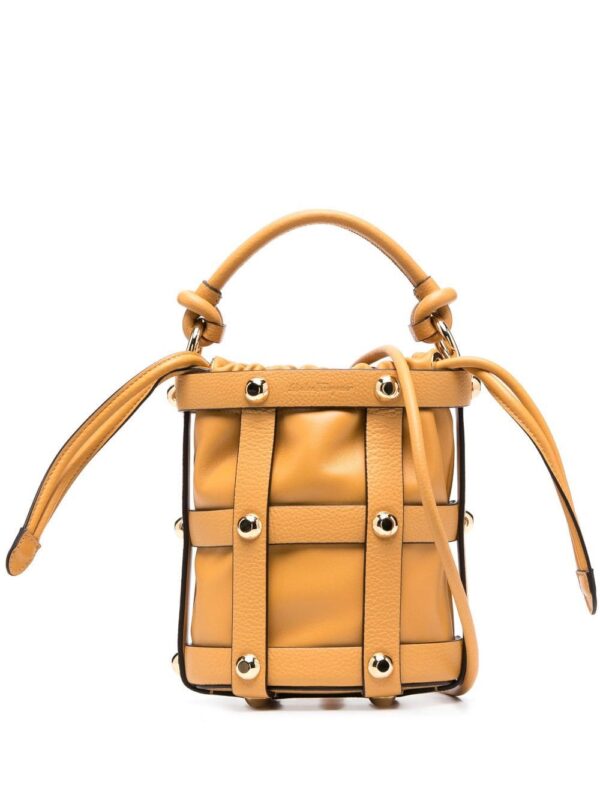 19815085_44606031_1000.jpg Ferragamo Cage calf-leather bucket bag