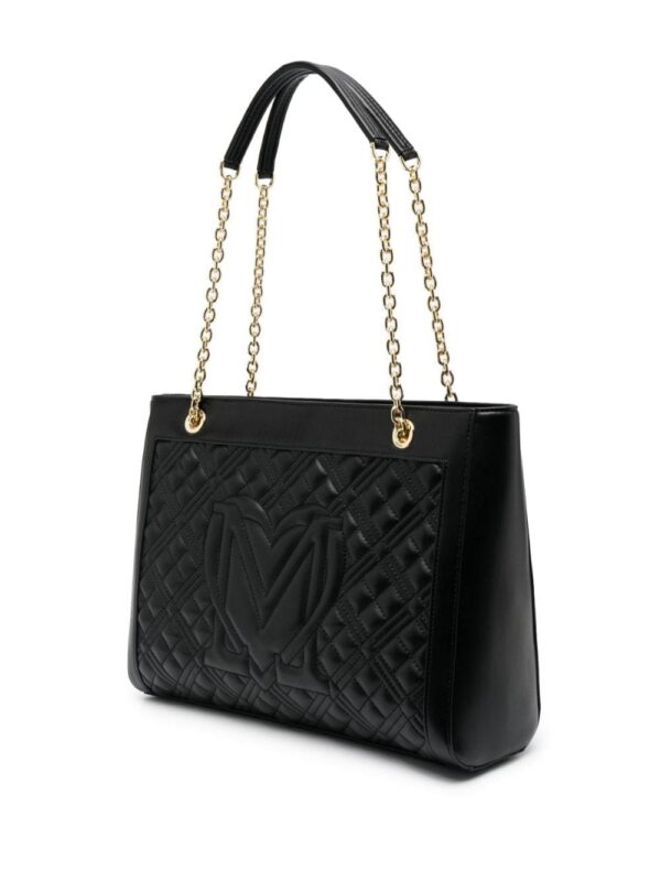 19890523_50551017_1000.jpg Love Moschino logo-embossed quilted tote bag