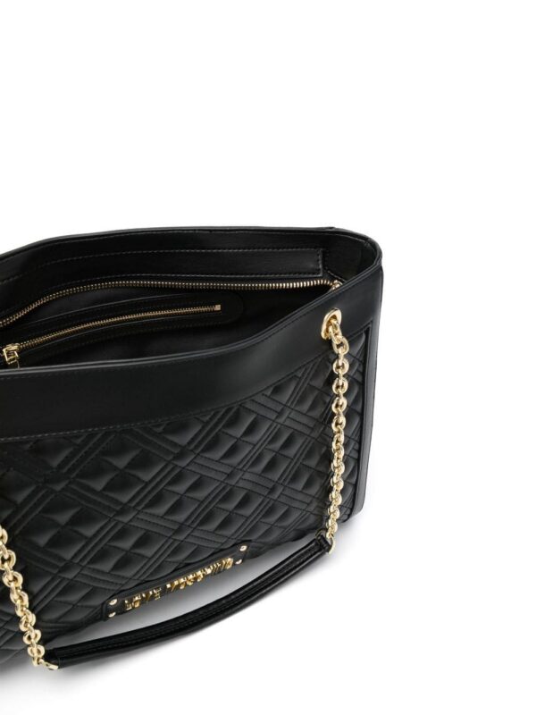 19890523_50551019_1000.jpg Love Moschino logo-embossed quilted tote bag