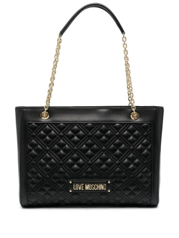 19890523_50586021_1000.jpg Love Moschino logo-embossed quilted tote bag