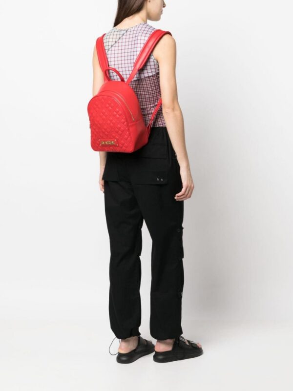 19890561_44691772_1000.jpg Love Moschino quilted logo-plaque backpack