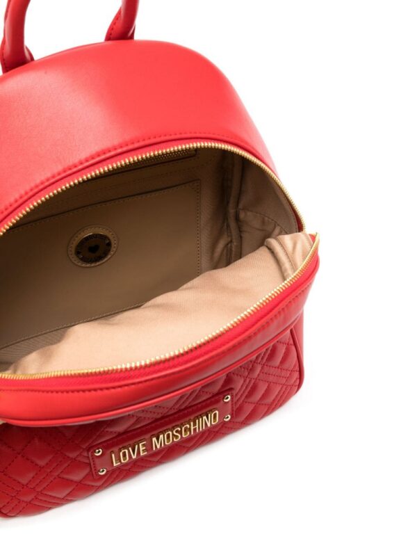 19890561_44692183_1000.jpg Love Moschino quilted logo-plaque backpack