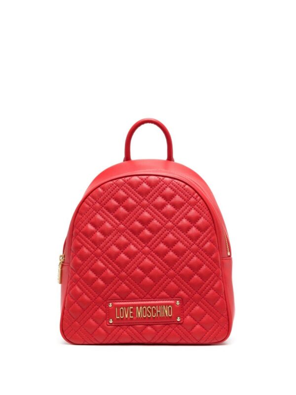 19890561_44692194_1000.jpg Love Moschino quilted logo-plaque backpack