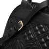 Love Moschino quilted logo-plaque backpack