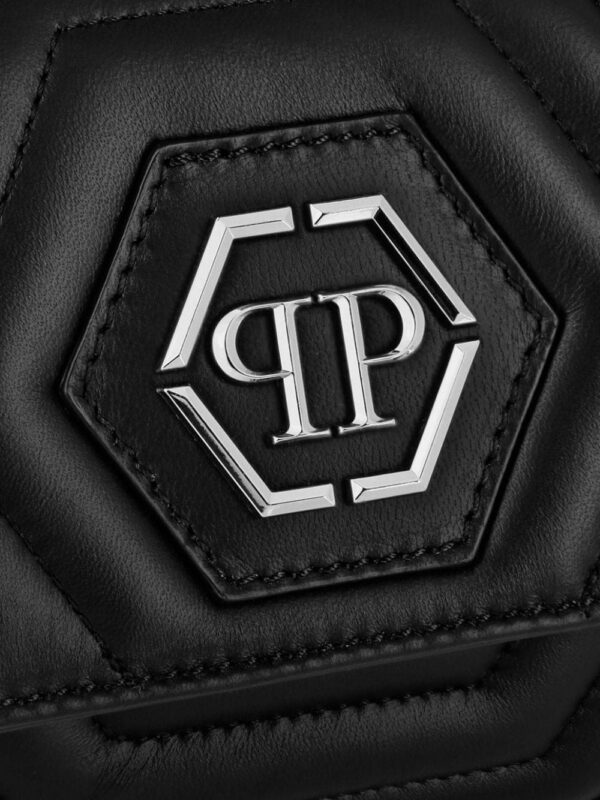 19903669_50702569_1000.jpg Philipp Plein small Hexagon leather shoulder bag