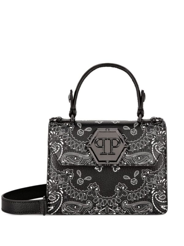 19904464_50102480_1000.jpg Philipp Plein Superheroine paisley leather bag