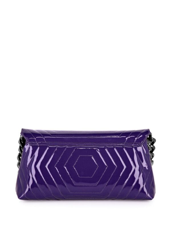 Philipp Plein Stones patent-leather shoulder bag
