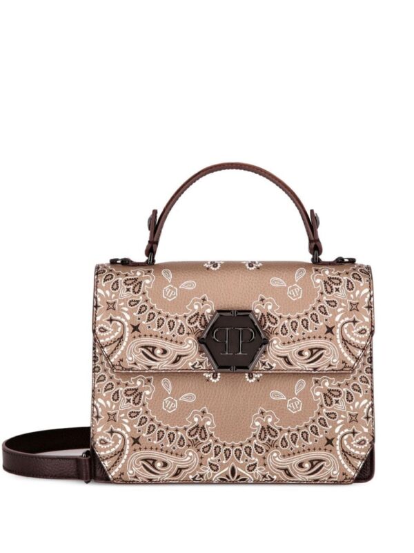 19905465_50102419_1000.jpg Philipp Plein Superheroine paisley leather bag