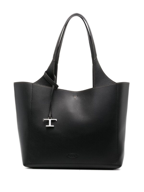 19907639_50605700_1000.jpg Tod's logo-charm leather tote bag