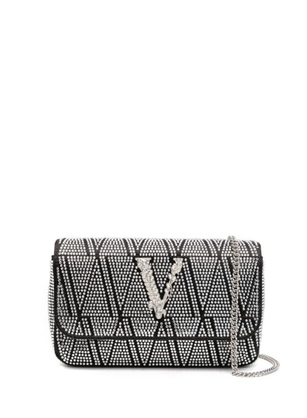19908433_51029105_1000.jpg Versace Virtus crystal-embellished leather shoulder bag