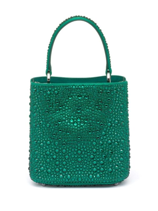Prada small Panier crystal-embellished tote bag