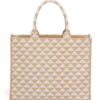 Prada large Symbole embroidered tote bag