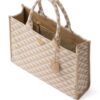 Prada large Symbole embroidered tote bag