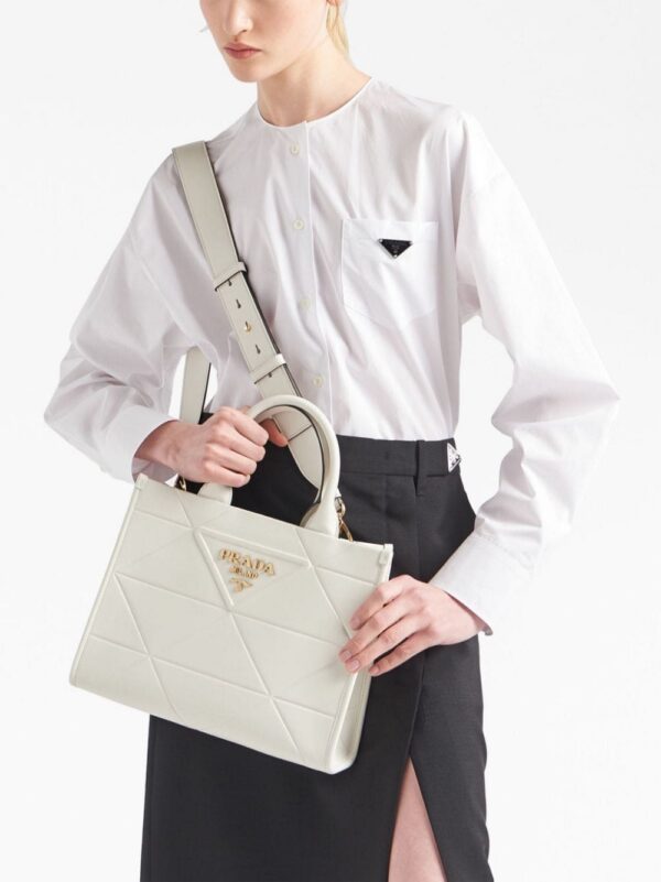 Prada small Symbole leather tote bag