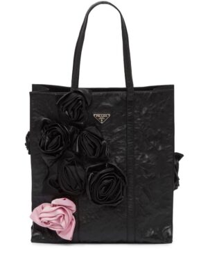 19923557_44697469_1000.jpg Prada floral appliqué tote bag