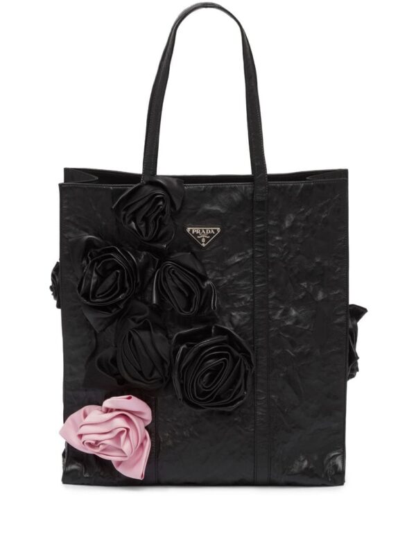 19923557_44697469_1000.jpg Prada floral appliqué tote bag