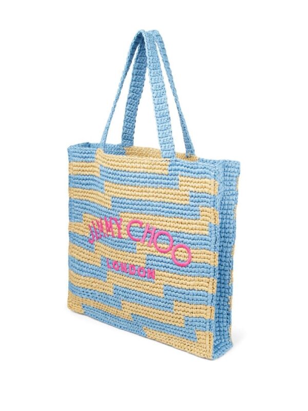 19925550_45032082_1000.jpg Jimmy Choo embroidered-logo tote bag