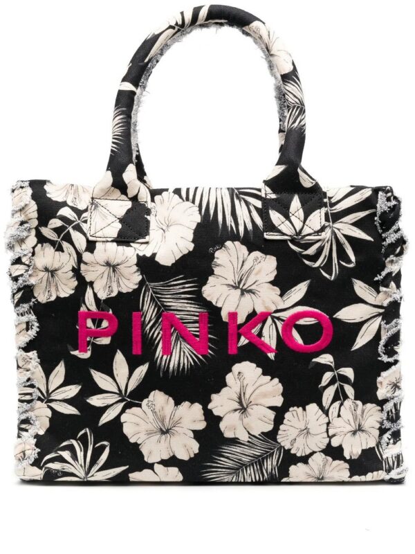 19930903_44870034_1000.jpg PINKO Beach floral-print tote bag