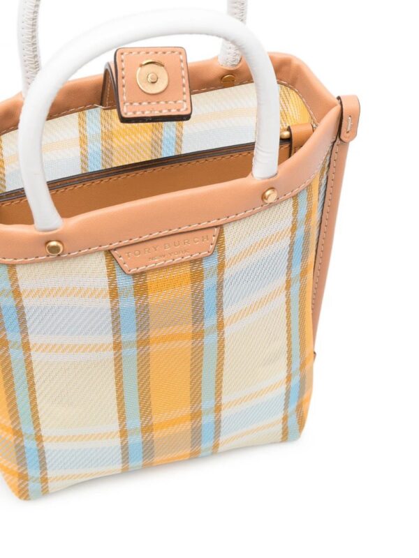 19941347_44799629_1000.jpg Tory Burch mini Perry check tote bag