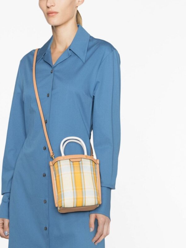 19941347_44801058_1000.jpg Tory Burch mini Perry check tote bag
