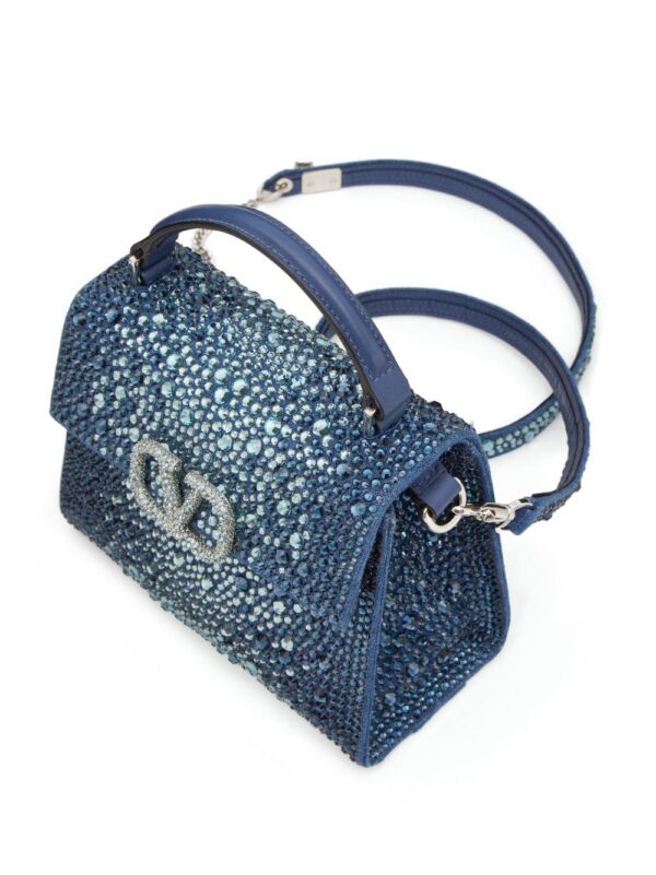 19950128_50485803_1000.jpg Valentino Garavani mini VSling rhinestone-embellished denim handbag