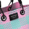 Emporio Armani check-pattern woven tote bag
