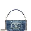 Valentino Garavani  VLogo crystal-embellished shoulder bag
