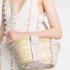 Chloé Chloé Sense small raffia tote bag
