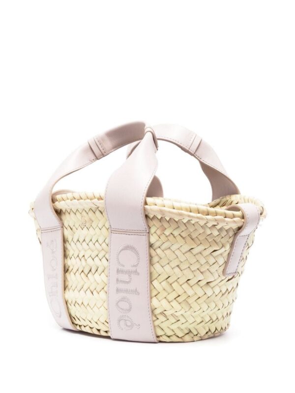 Chloé Chloé Sense small raffia tote bag