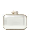 Jimmy Choo Cloud crystal-embellished metallic clutch bag