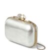 Jimmy Choo Cloud crystal-embellished metallic clutch bag