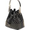 Jimmy Choo Bon Bon stud-embellished bucket bag