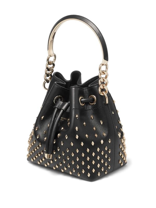Jimmy Choo Bon Bon stud-embellished bucket bag