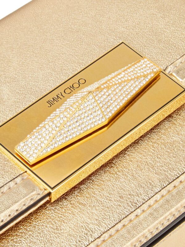 19994175_51851048_1000.jpg Jimmy Choo Diamond metallic-finish crossbody bag