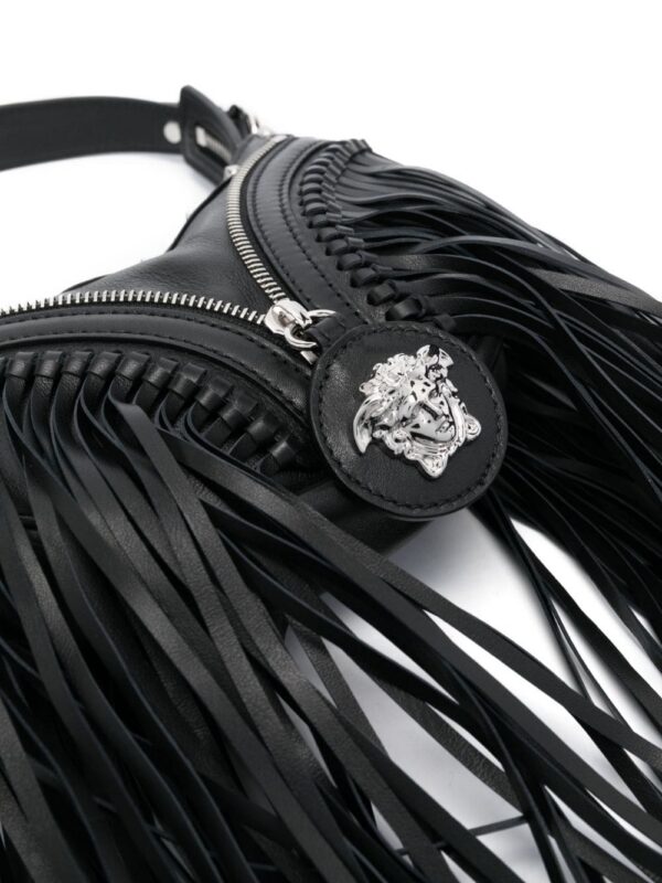 Versace Repeat fringed mini shoulder bag