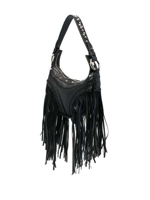 Versace Repeat fringed mini shoulder bag