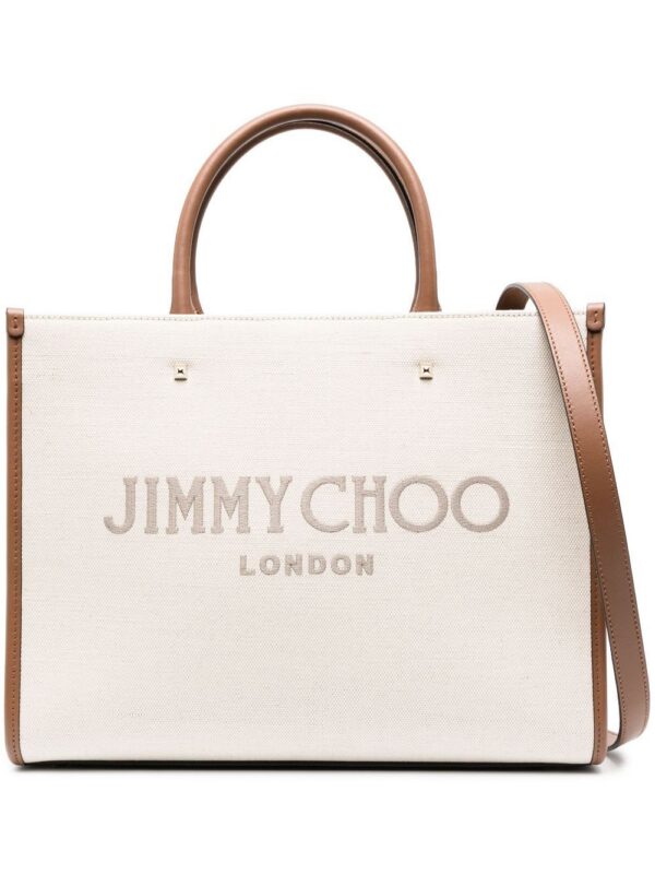 Jimmy Choo  medium Avenue canvas tote bag