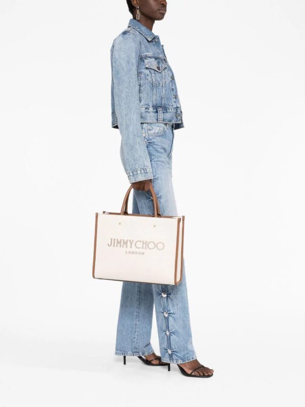 Jimmy Choo  medium Avenue canvas tote bag