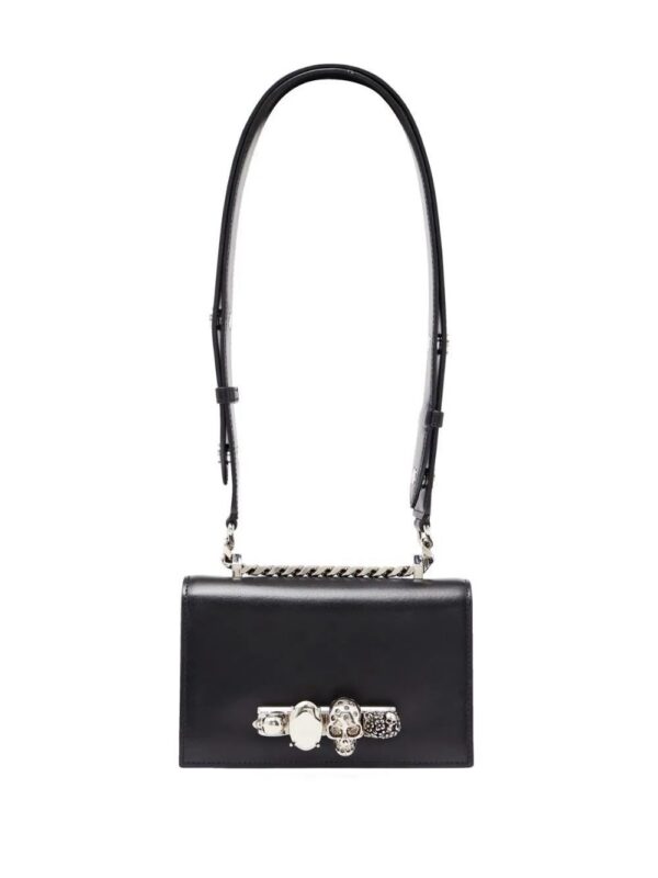 Alexander McQueen  skull-motif leather shoulder bag