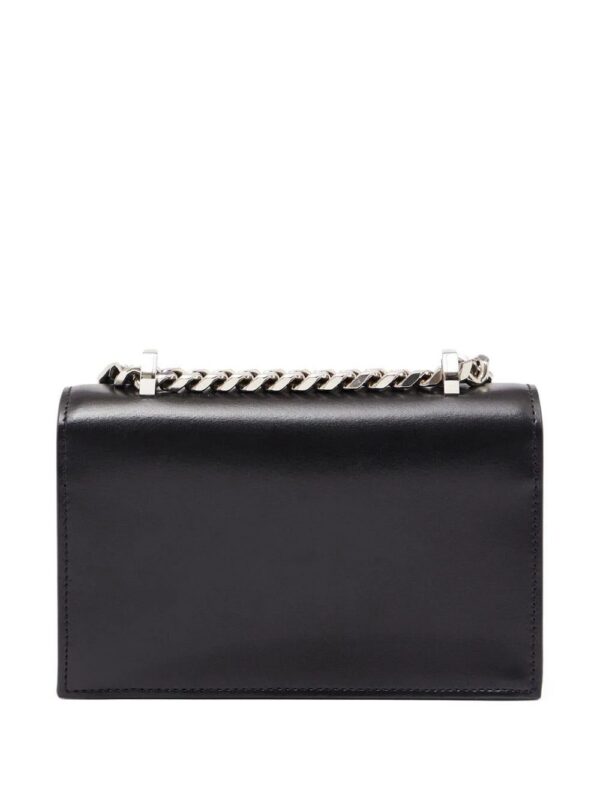 Alexander McQueen  skull-motif leather shoulder bag